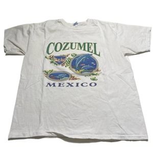 COPY - Y2K Cozumel Mexico tourism shirt size Large